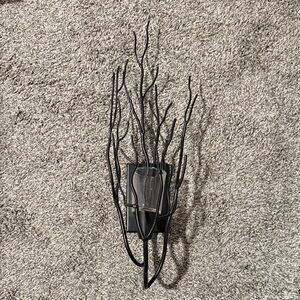 PartyLite Black Wall Decor—2 sconces included